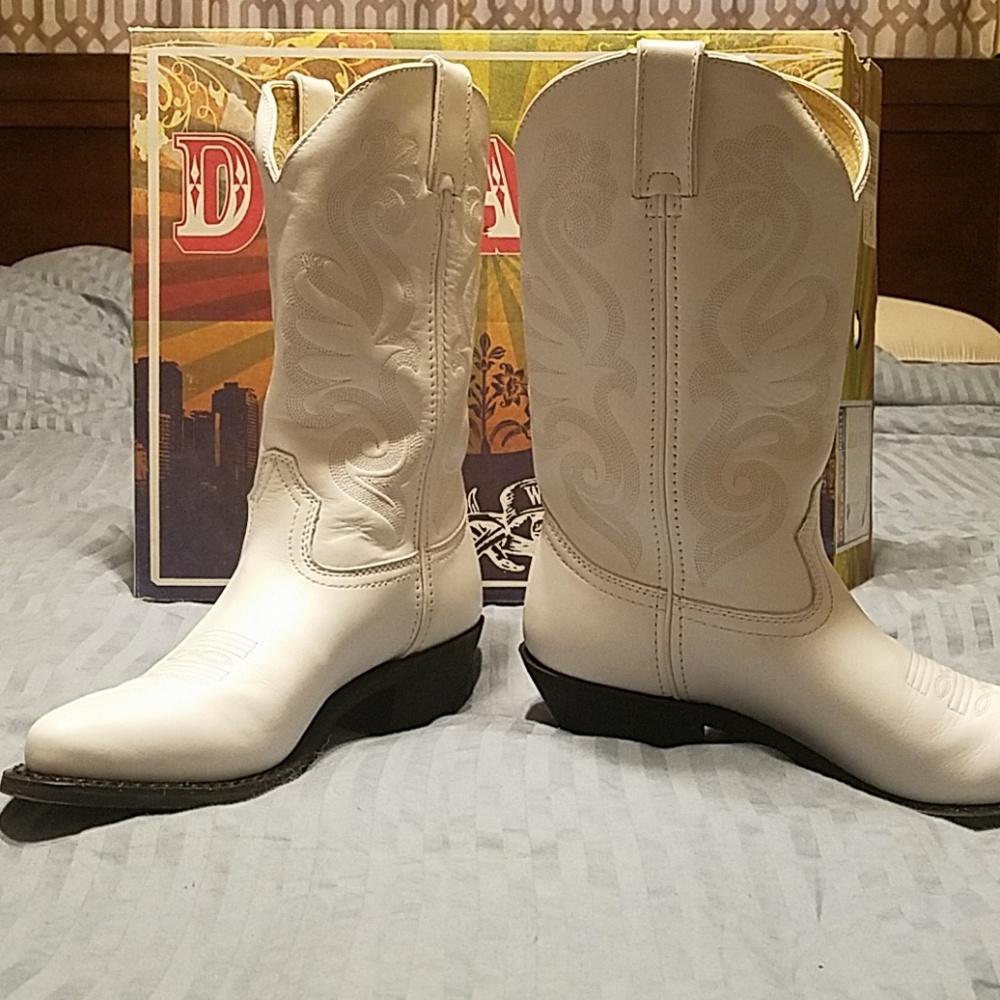 Durango White RD4111 Cowgirl Boots Cowboy Boots